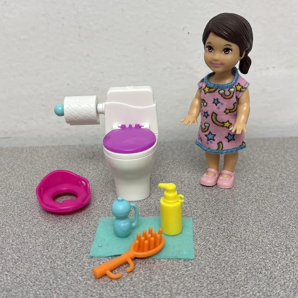 Barbie Skipper Babysitters Inc Kelly Potty Training Doll Play-set Complete
